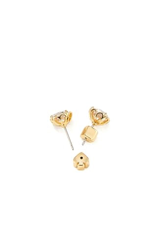 kate spade new york That Sparkle Round Earrings, Clear/Gold, One Size