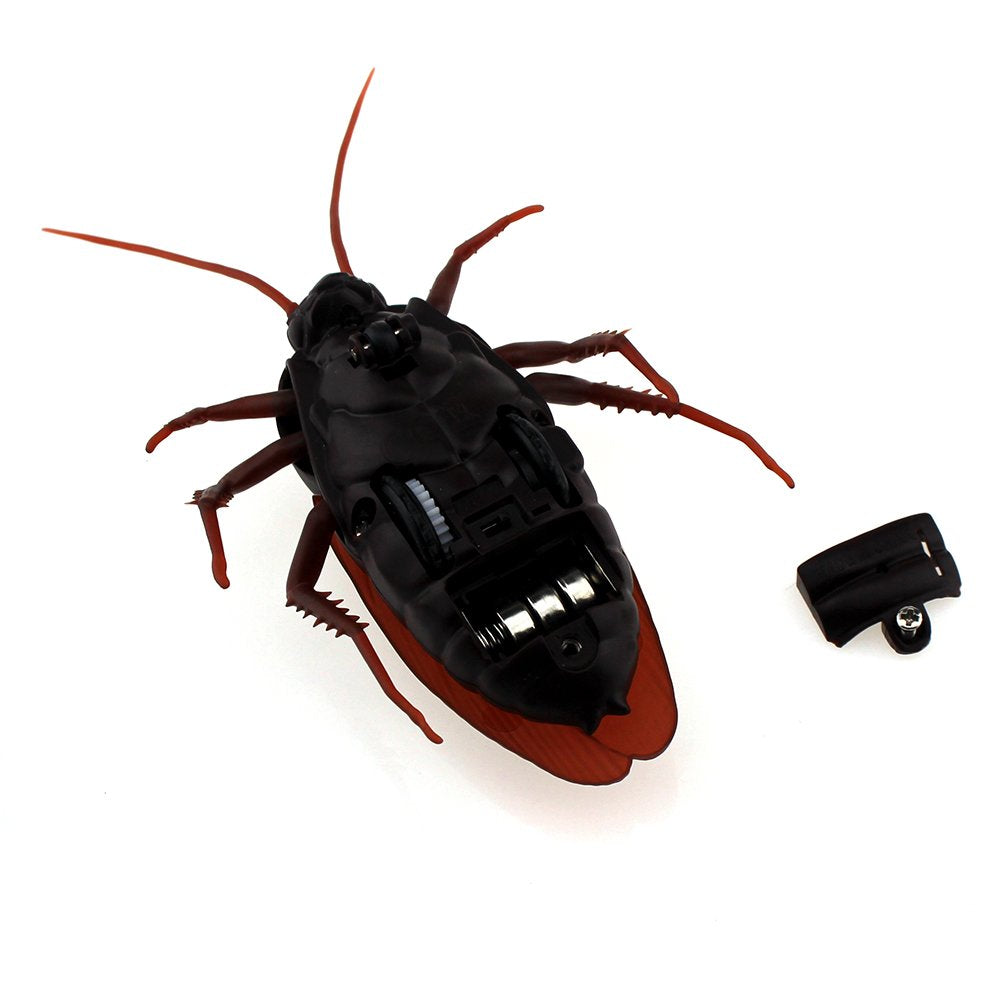 Tipmant RC Cockroach Roach Remote Control Insect Car Realistic Animal Fake Electric Kids Prank Tricky Toy for Halloween Christmas