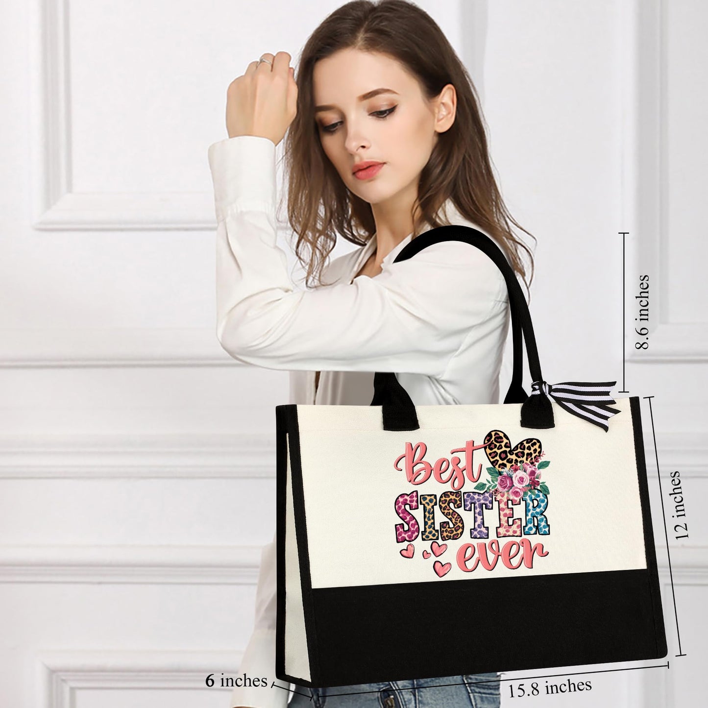 Sister Birthday Gifts, Christmas Birthday Gifts for Sister Sis, Mothers Day Ideas Present Basket Set of 6