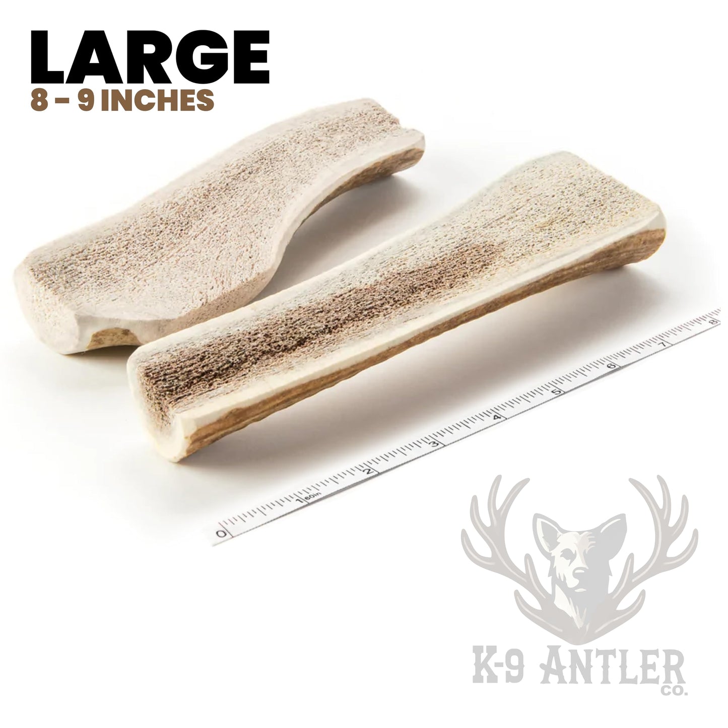 K-9 Antler Co. Elk Antlers for Dogs – Large Split, Irresistible Chew, USA Sourced, Naturally Shed & Ethically Harvested
