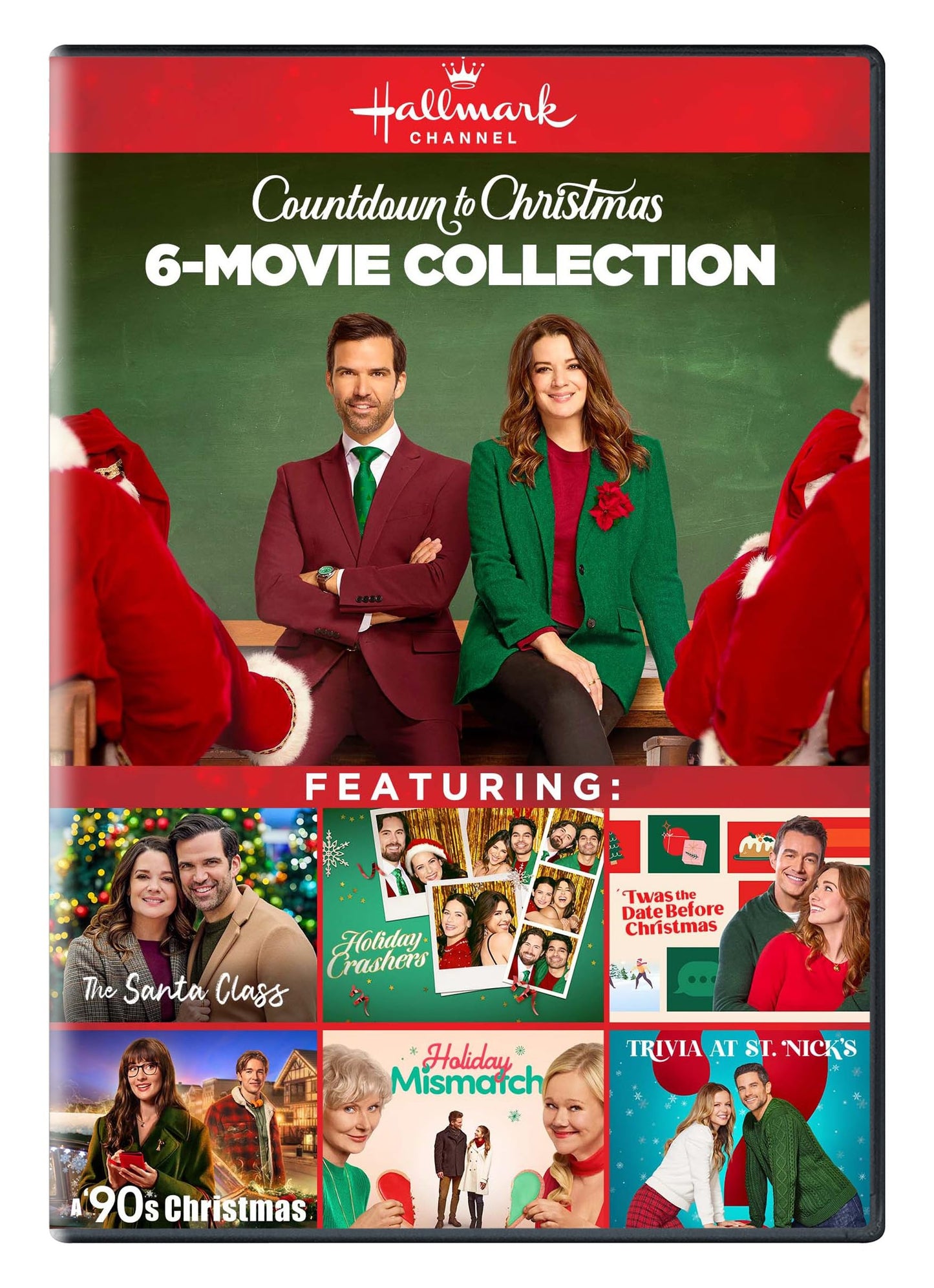 Hallmark 6-Movie Collection (The Santa Class, Holiday Crashers, Twas the Date Before Christmas, A '90s Christmas, Holiday Mismatch and more)