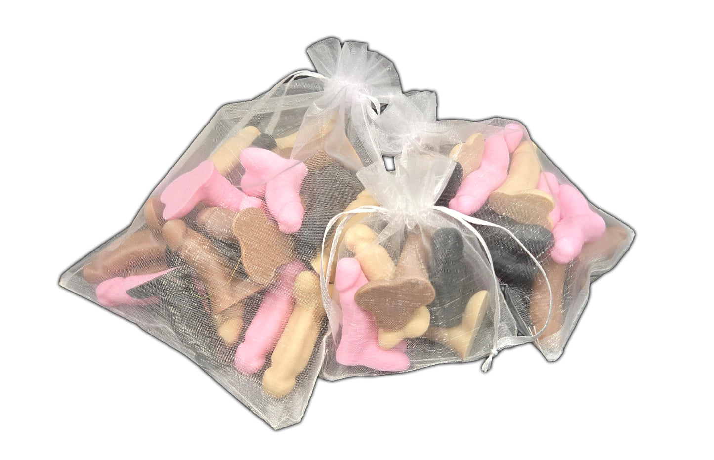 Bag of Dicks - Pride | Rainbow | Dick in Bulk | Tiny Penis | Party Favors | Bachelorette | Novelty Items | Funny Joke Gift, Plastic (Mixed, 35 Pack)