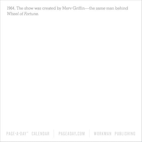 365 Days of Amazing Trivia Page-A-Day® Calendar 2026: The World's Bestselling Trivia Calendar