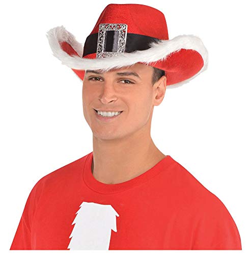 Santa Cowboy Hat - Adult Size, 1 Pc
