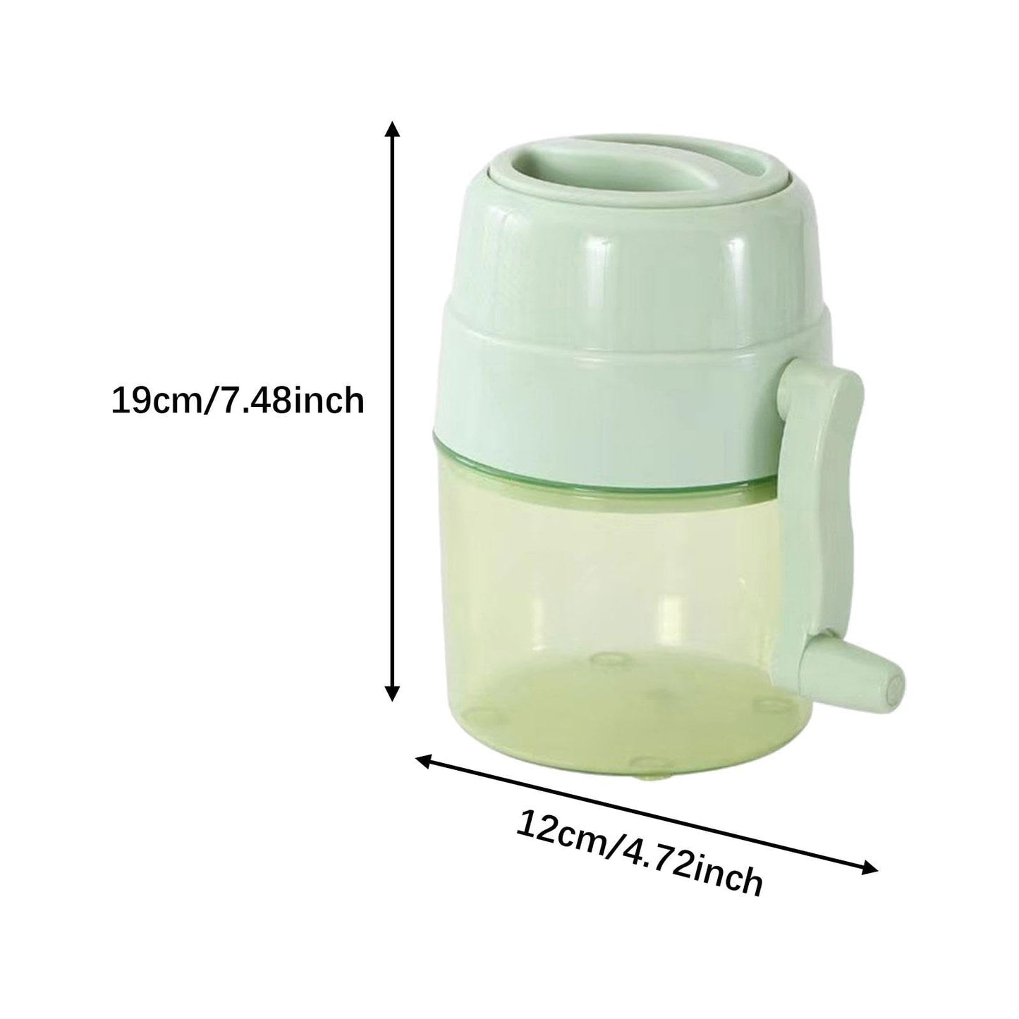 ＫＬＫＣＭＳ Manual Ice Crusher Shaved Ice Machine Compact Lightweight Convenient Snow Cone Machine Mini for Indoor Kitchen Hiking