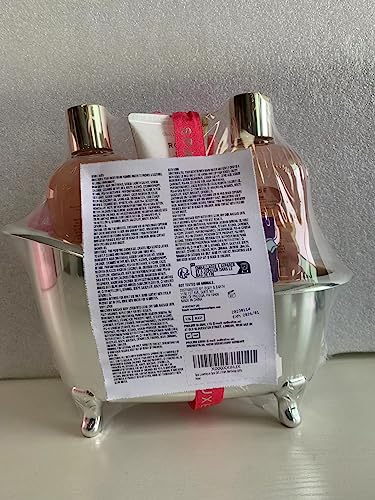 spa luxetique Gift Set For Women, Bath Sets for Women Gift, 8 Pcs Rose Spa Basket Includes Bubble Bath, Shower Gel, Body Lotion, Birthday Spa Gifts, Mother‘s Day Gifts for Mom