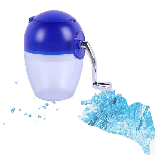 Mini Manual Ice Crusher, Portable Ice Shaver and Snow Cone Maker, Household Mini Hand Crank Manual Ice Crusher Machine Maker Snow Cone Machine Portable Kitchen Utensils Shaved Ice Machine