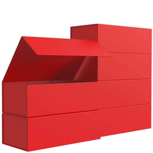 MONDEPAC 6 Pack Gift Boxes with Magnetic Lid 12" X 6" X 4" for Presents,Luxury for Gift Packaging, Bridesmaid Gifts Boxes, Magnetic Gift Box for Gifts,Birthday Gift Boxes,Christmas Gift Boxes