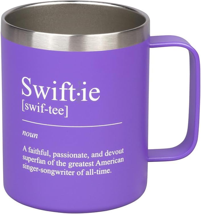 Find Funny Gift Ideas 12oz Stainless Steel Funny Coffee Mug - Holiday Gifts for Music Lovers, Travel Mug Holiday Gift Merchandise for Singer Fans - Album Tumbler Cup Tea Cup Merch