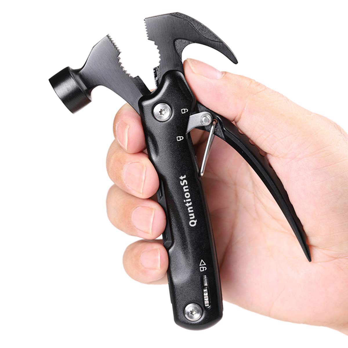 Gifts for Men,12-in-1 Hammer Multitool, Stocking Stuffers for Men,Christmas Stocking Stuffers for Adults Dad Husband Boyfriend, Camping Essentials Mens Gift for Him, Birthday Gift Idea,Mini Multi Tool