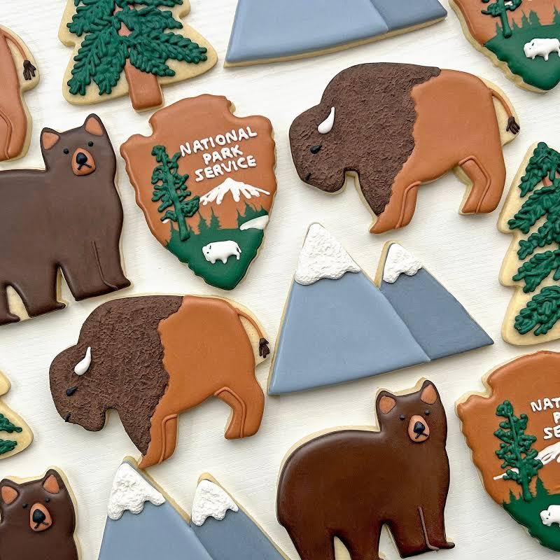 National Forest State Park Cookie Cutter 9 Piece Set from The Cookie Cutter Shop – Tin Plated Steel Cookie Cutters