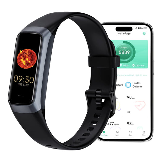 APPBYER Fitness Tracker,Step Tracker,Activity Trackers with 24/7 Heart Rate,Blood Oxygen Blood Pressure Sleep Monitor,5 ATM Waterproof,Step Calorie Counter Pedometer Health Smart Watch for Women Men