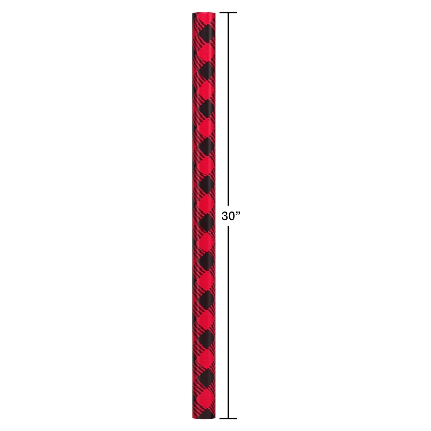 American Greetings 120 sq. ft. Red and Black Christmas Wrapping Paper Set with Cut Lines (4 rolls 30 in. x 12 ft., 7 Bows, 30 Gift Tags), Christmas Text, Plaid, Reindeer and Snowflakes
