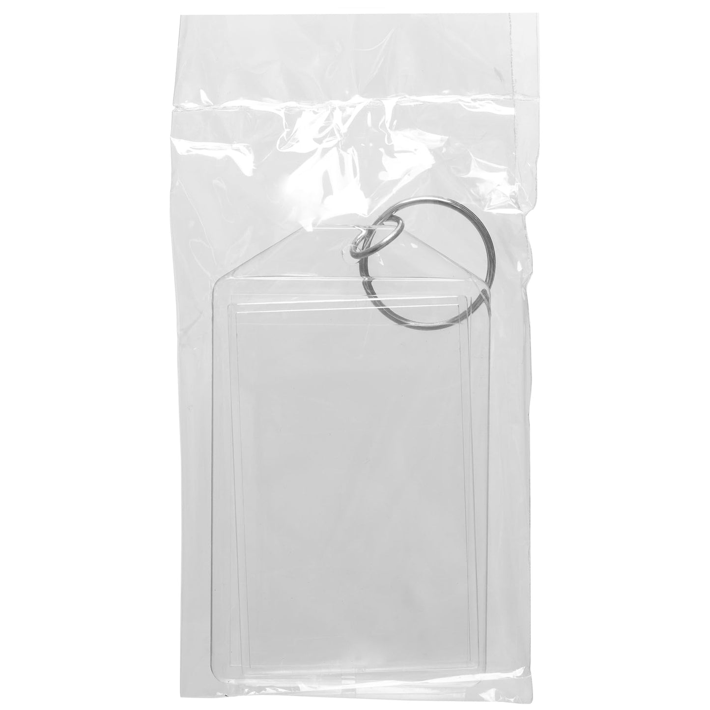 Snapins Acrylic 1.75" x 2.75" Clear Photo Keychains - Pack of 25