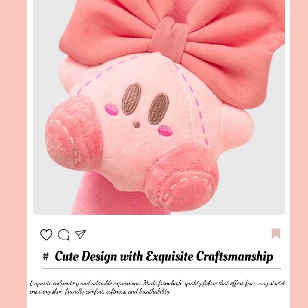 Car Seatbelt Cover Kirby Stocking Stuffers Cute Creative Safety Seatbelt Shoulder Pad Auto Accessory Neck Cushion Protector Seatbelt Shoulder Protector Decoration Nice Gift (2-Pack (Rabbit & Bowknot))