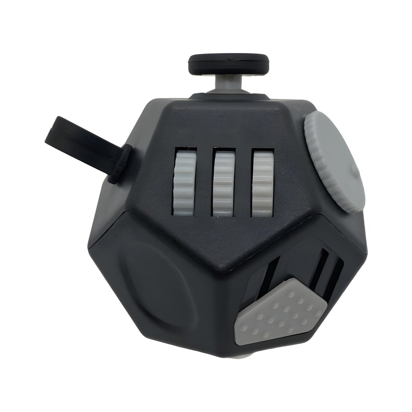 New Fidget Toy Cube 4 Pack Creative Rotating Cube and 12-Sided Mini Cube Relieves Stress and Anxiety Anti Depression Focus Travel Toy Cube For Children and Adults Stocking Christmas Idea Stuffer Gifts