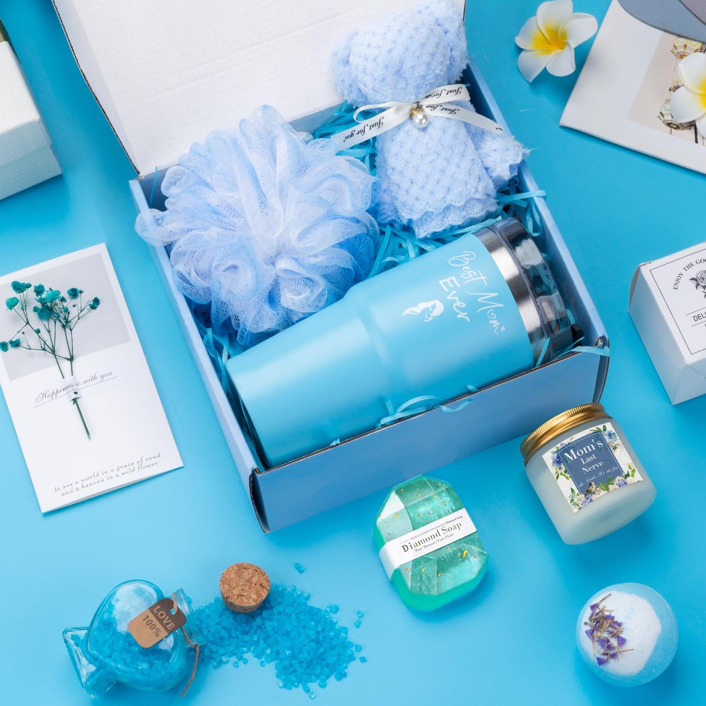 Gifts for Mom, Unique Birthday Gift for Mom, Gifts for Mom from Daughter Son, Mom Christmas Gifts, Best Mom Gifts, Presents for Mom, Mom Gifts, Relaxing Spa Bath Set for Mama 20oz Tumbler