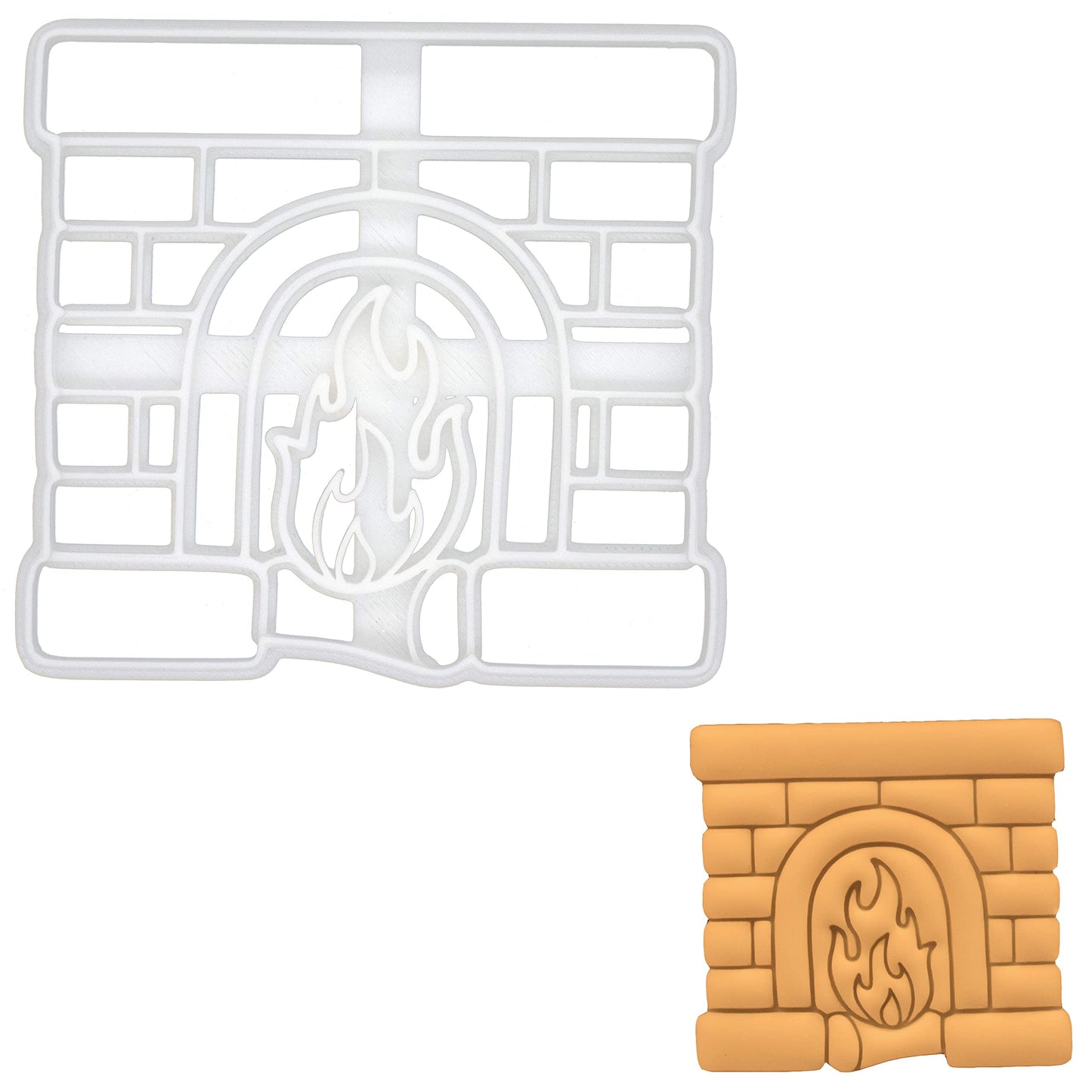 Fireplace cookie cutter, 1 piece - Bakerlogy