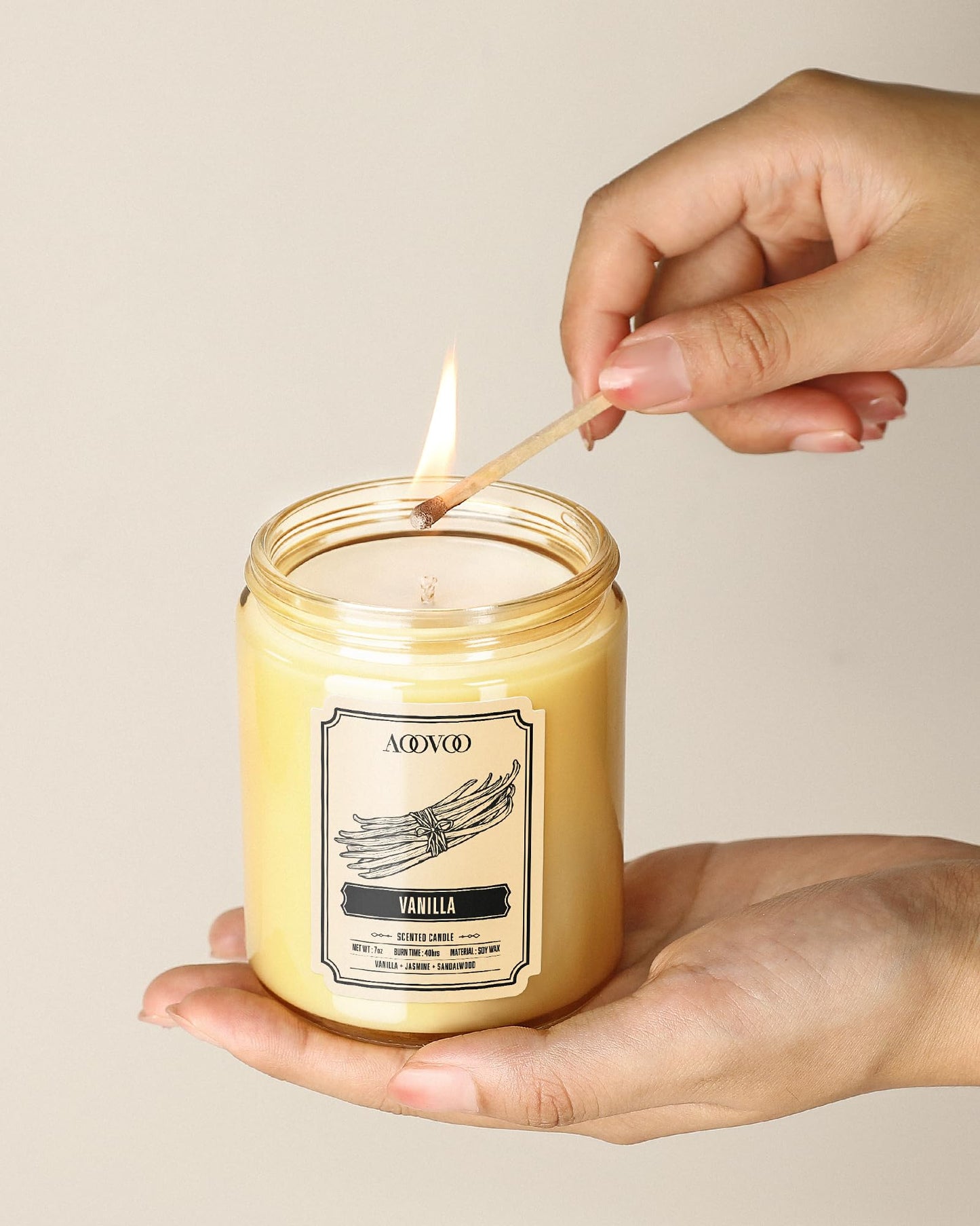 AOOVOO Scented Candles for Women - 6 Pack Colorful Jar Candle for Home Scented, 42oz Soy Candles, 300 Hours Burn Time, Aromatherapy Candles Gifts Set for Birthday