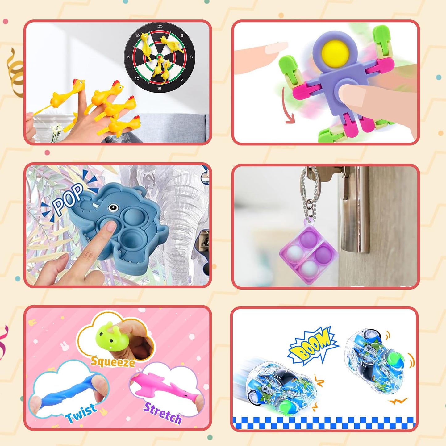 Party Favors Treasure Prizes Box - 148 PCS Party Favors for Classroom Kid 8-12, Fidget Toys Gift for Christmas Birthday, Carnival Game Prizes in Bulk, Pinata Filler Goodie Bag Stuffers for Boys Girls