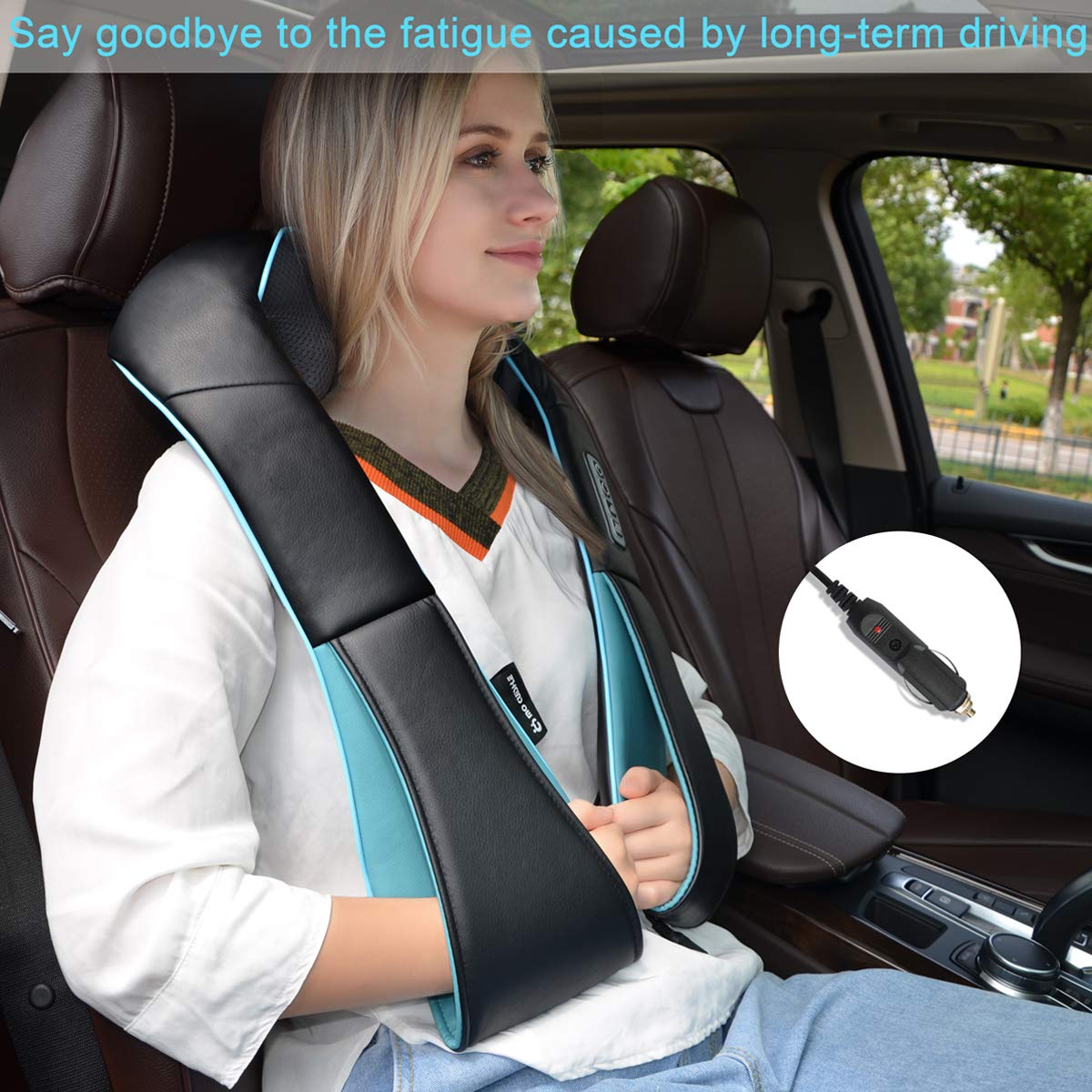 Mo Cuishle Shiatsu Neck and Shoulder Massager with Heat – Deep Kneading Massage for Relaxation – Ideal for Christmas, Mother's Day, Father's Day, Gifts for Men, Women, Mom and Dad