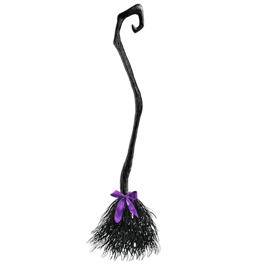 JOYIN 55'' Witch Broom with Ribbons for Kids Halloween Witches Broomstick, Costume Parties, Photo Booth Accessory, Halloween Decorations