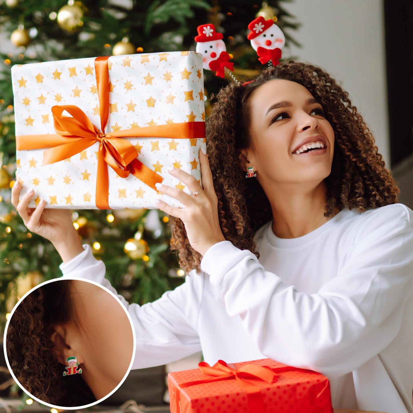 Riceshoot 72 Pairs Holiday Earrings for Women Fall Halloween Thanksgiving Dangle Earrings Variety Pack Cute Christmas Earring Bulk for Women Teacher Holiday Party Favors Gifts(Ear Studs)