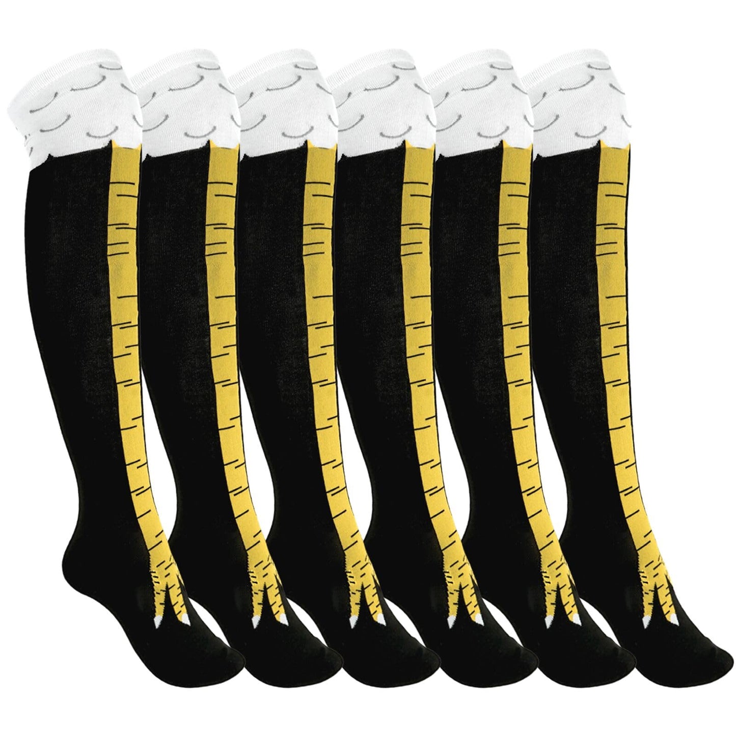Nackiy Crazy Funny Chicken Feet Socks for Women Men, 3D Novelty Gag Gift Stocking Stuffers, White Elephant Gifts for Adults