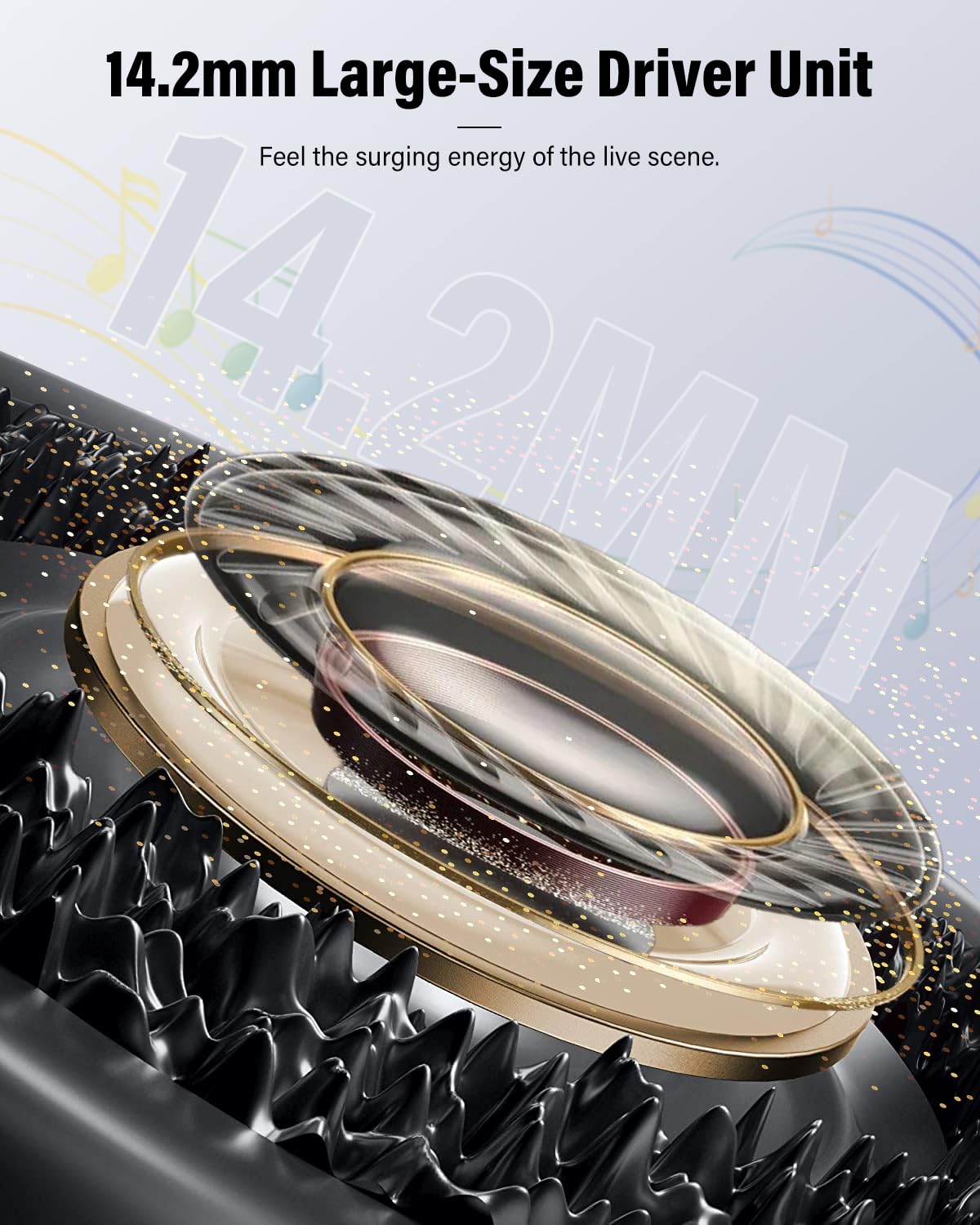 Wireless Earbuds, Bluetooth 5.4 Headphones Bass Stereo, Ear Buds with Noise Cancelling Mic, IP7 Waterproof in Ear Earphones, 36H LED Display Bluetooth Earbuds for Laptop Pad Phones Sports, White