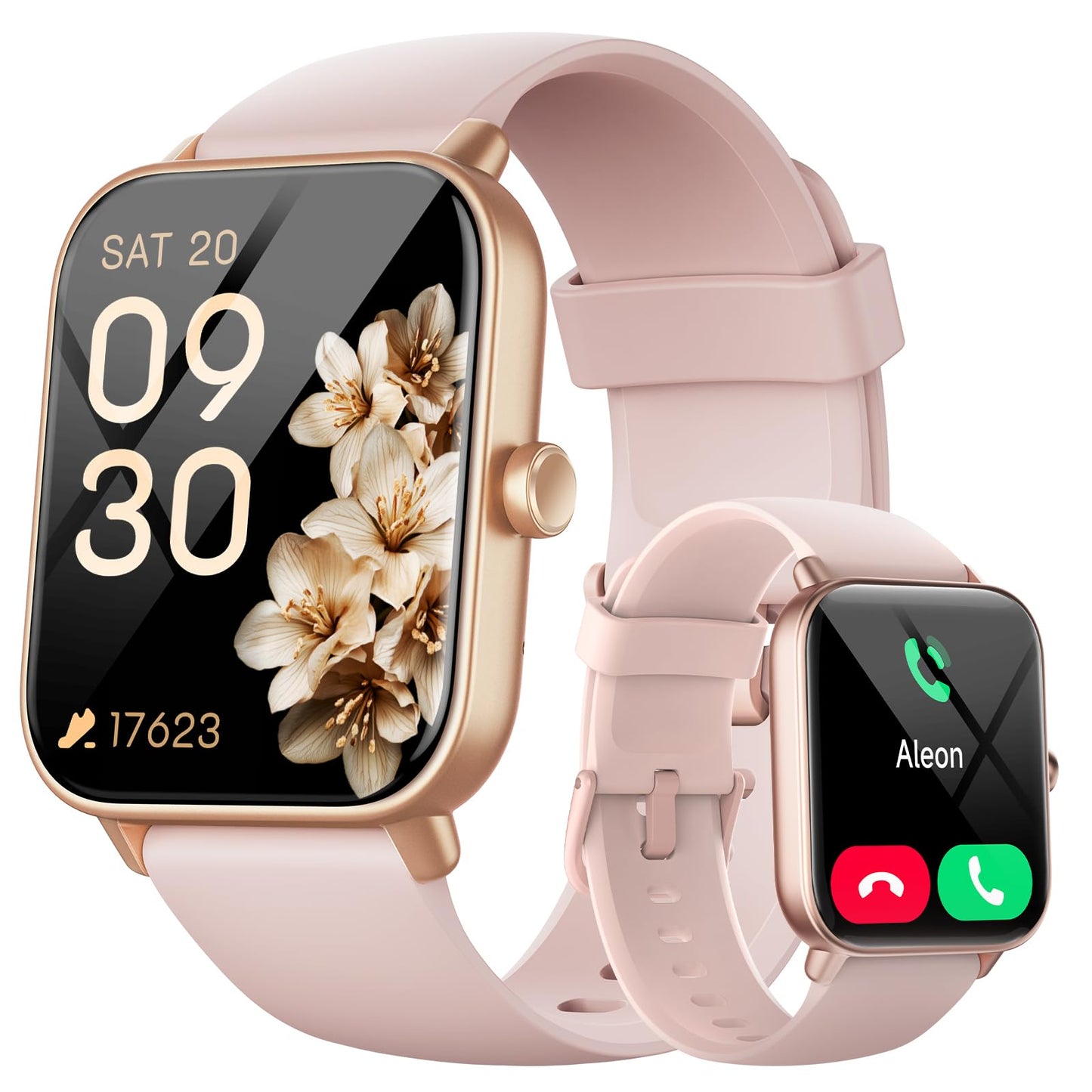 Smart Watches for Women, 1.8" HD Smart Watch (Answer/Make Call) for iPhone/Android, Alexa Bulit-in, Fitness Watch with Sleep/Health Monitor, Watches for Women with 110 Sport Mode, IP68 Waterproof ﻿