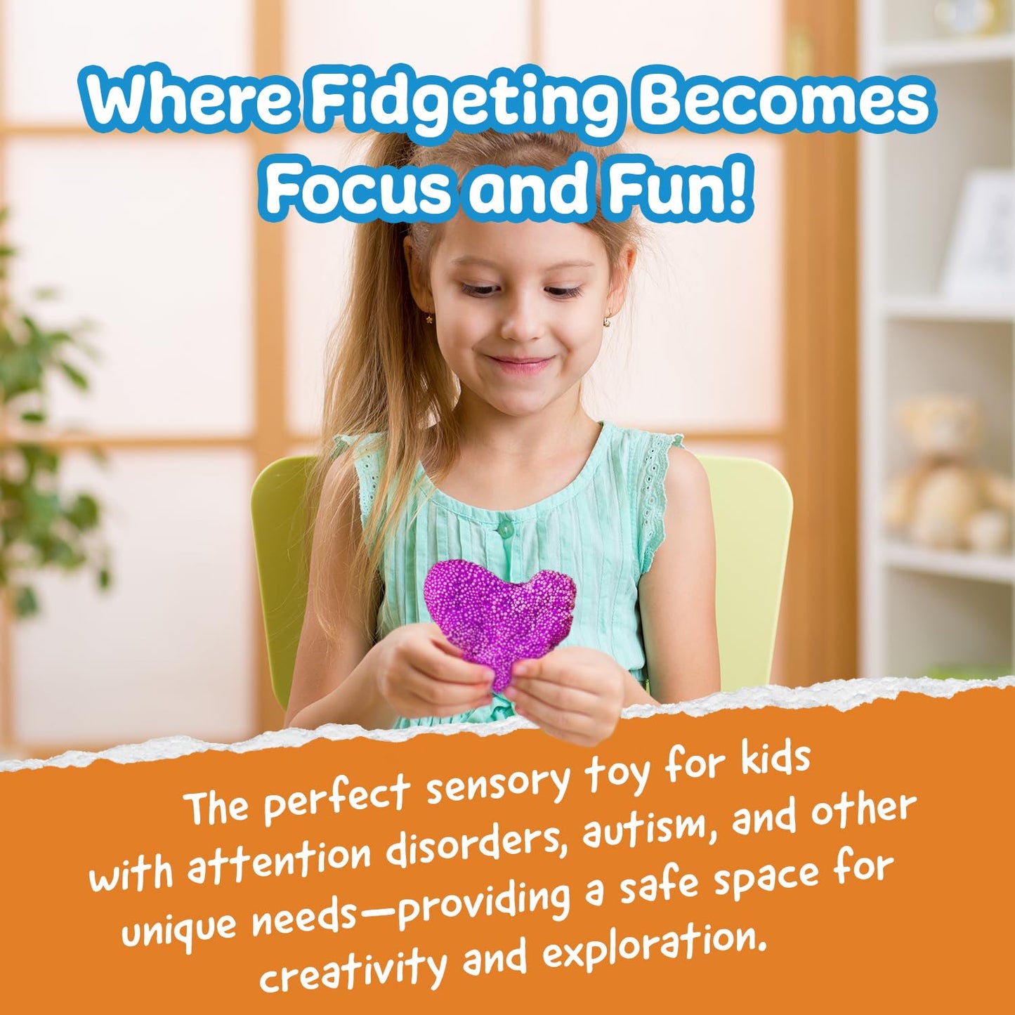 Impresa Monkey Foam from Monkey Noodle 5 Giant Blocks, Squishy Sensory Toys for Kids with Unique Needs Fosters Creativity, Fun Play Foam for Kids, for Classrooms, Home, & Playtime Ages 3+