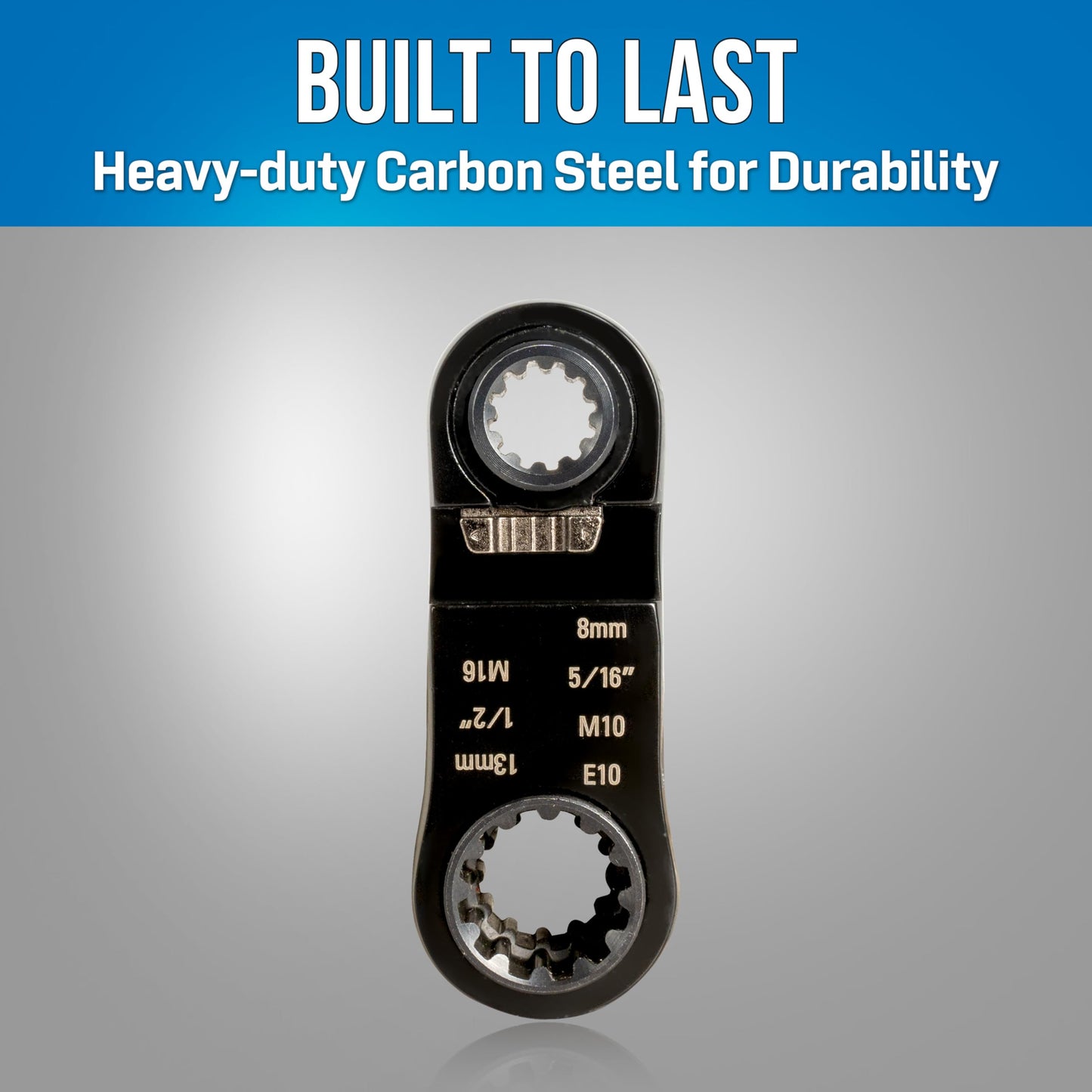 Jonard Tools PRW-813 Pocket Ratchet Wrench – 8-13 mm Hand Tool with Multiple Sockets for Metric, Imperial, Star & Square Nuts, Compact for Tight Spaces