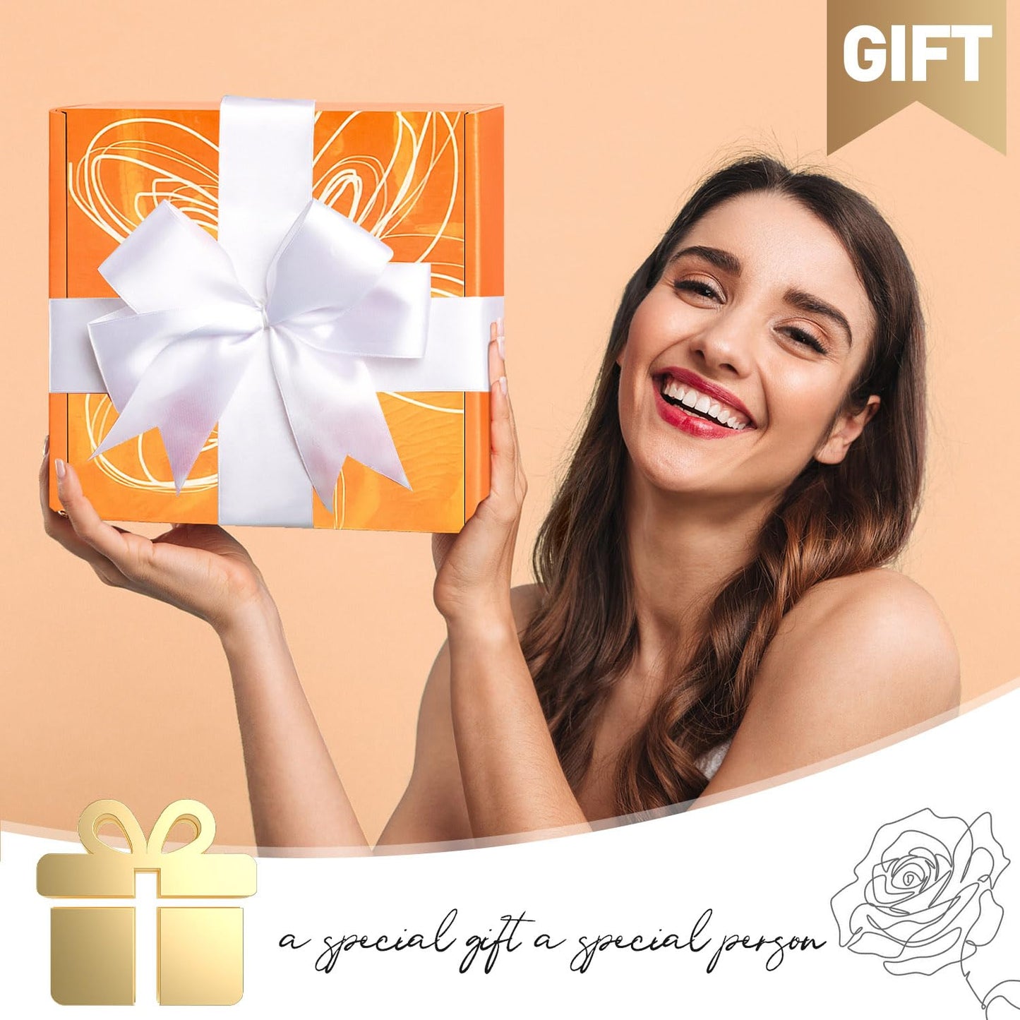 EUASOO Mothers Day Gifts for Wife Girlfriend, Valentines Christmas Birthday Gifts for Her Wife Girlfriend from Husband Boyfriend, I Love You Miss You Thank You Gift Basket