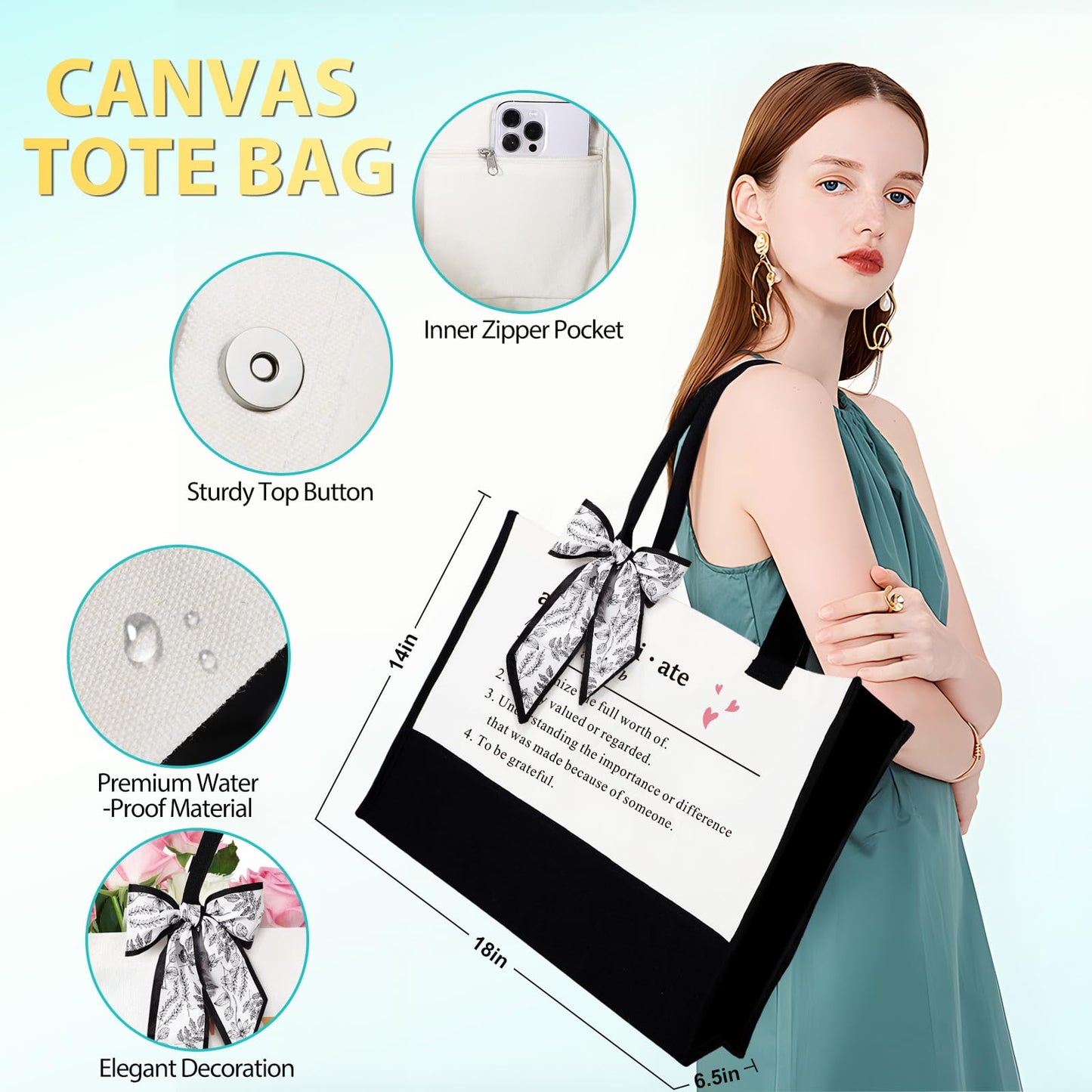 Suhctuptx Thank You Gifts for Women, Employee Appreciation Gifts, Appreciation Gift for Coworkers Teachers Employees, Gratitude Basket with Canvas Tote Bag Thank You for Being Awesome Tumbler