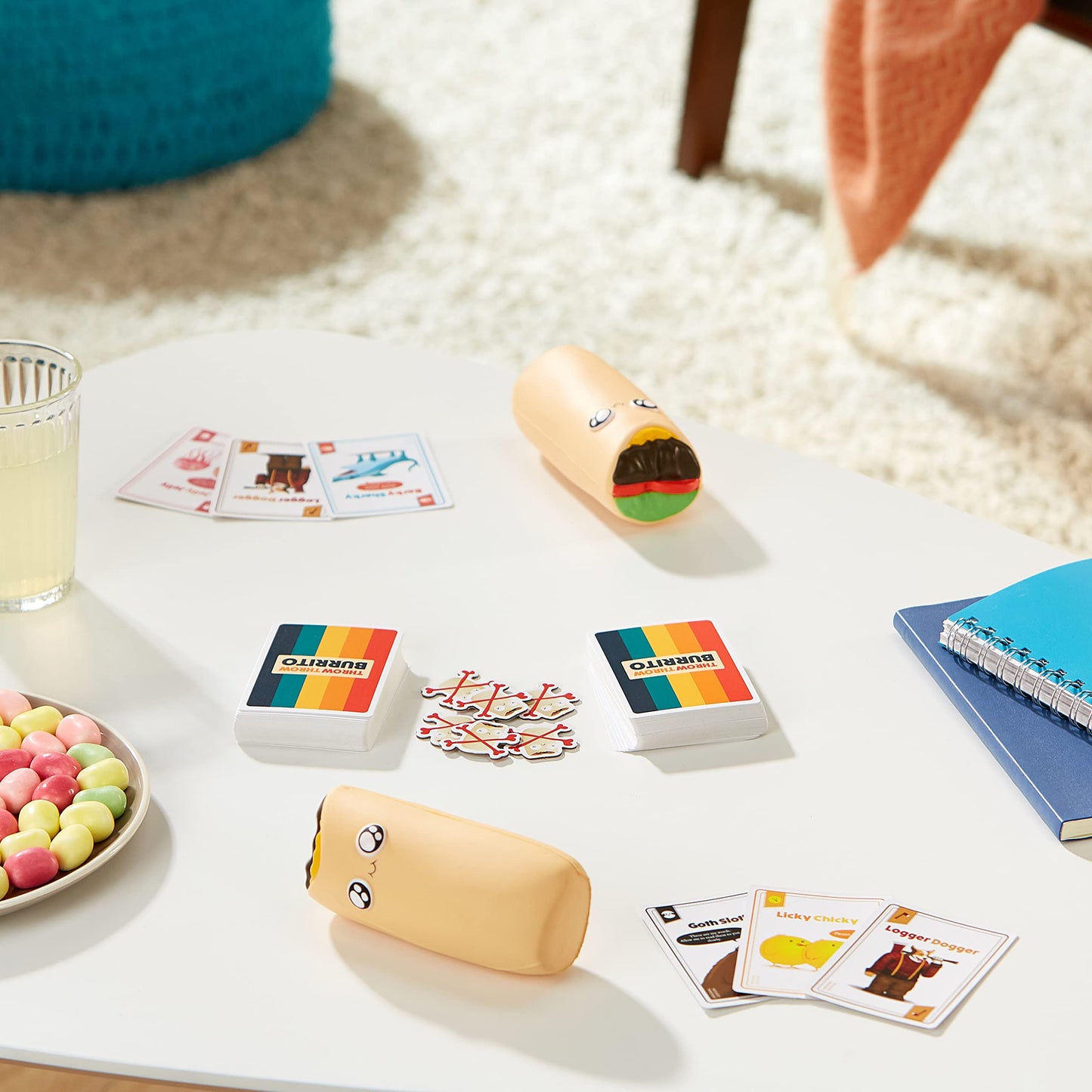 Exploding Kittens Throw Throw Burrito 2-6 Players - Ages 7+ - 15 Minutes to Play - Dodgeball Card Game - Party Game, Family Game Night, Kid and Adult Card Game