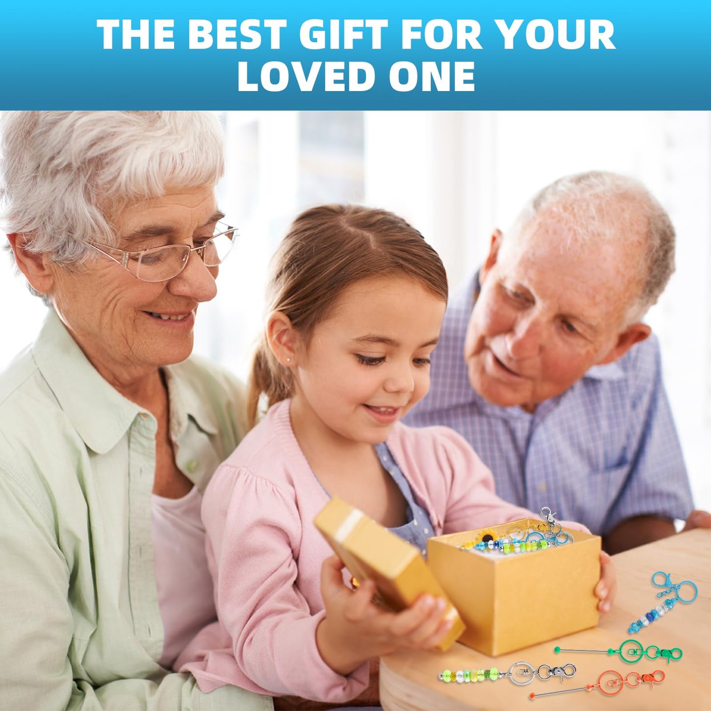 DNLEGULI 20 Pcs Beadable Keychains Bulk Kit – DIY Keychain Making Supplies with Metal Blanks for Crafts, Jewelry, Charms, Custom Projects – Blank Chain Bars for Beaded Keychain Design (Colourful)