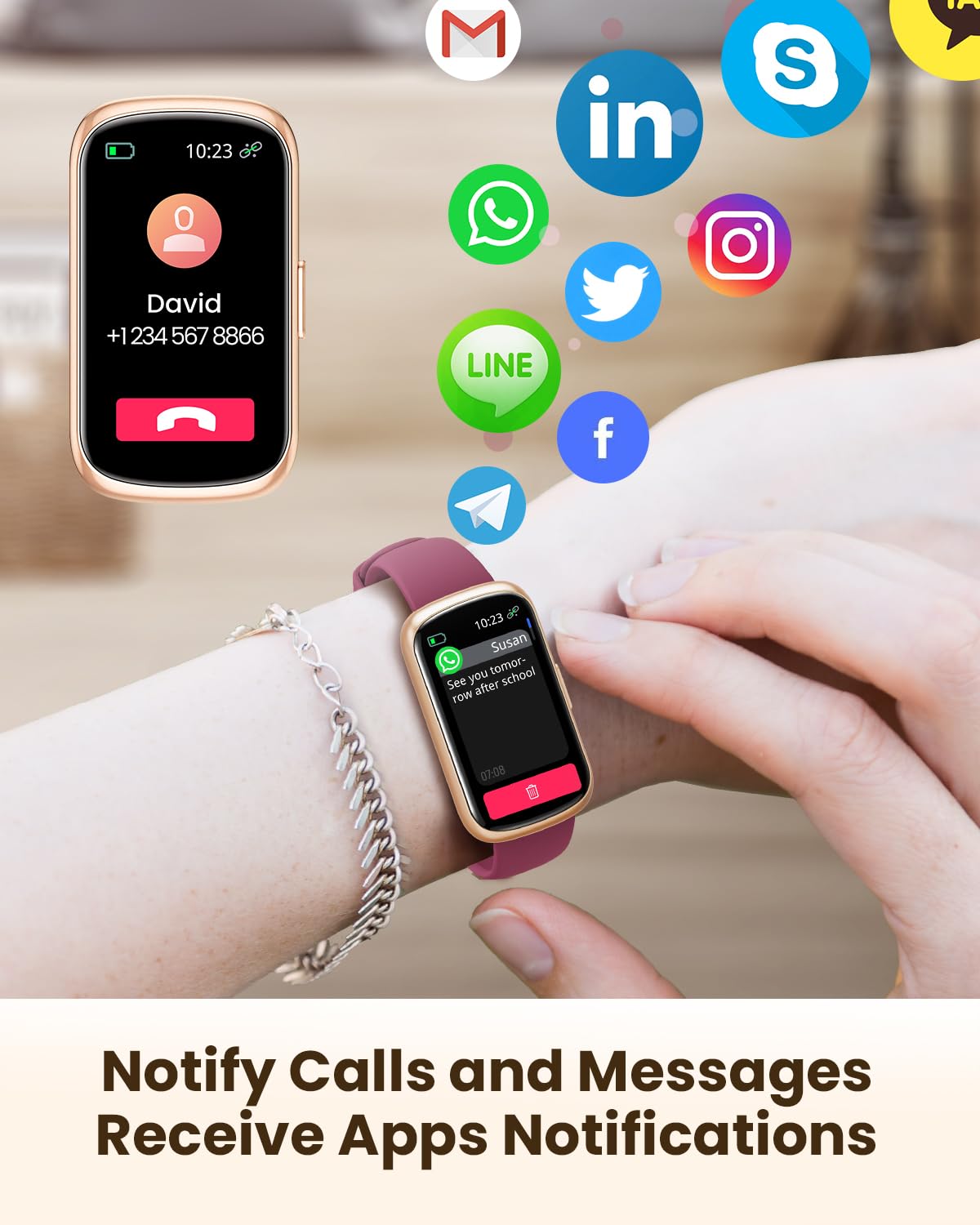 DEKELIFE Fitness Watches for Women, Fitness Tracker with Heart Rate/SpO2 Monitor, Smart Watches for Women with Sleep/Step Tracker, 20+ Sport Modes Activity Tracker, Android Smart Watch for Phones