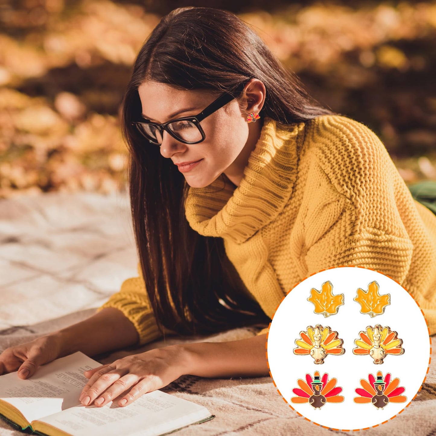 Ferreve 108 Pairs Holiday Earrings for Women Holiday Earrings Variety Pack Summer Fall Thanksgiving Gifts Party Favors(Ear Stud Style)