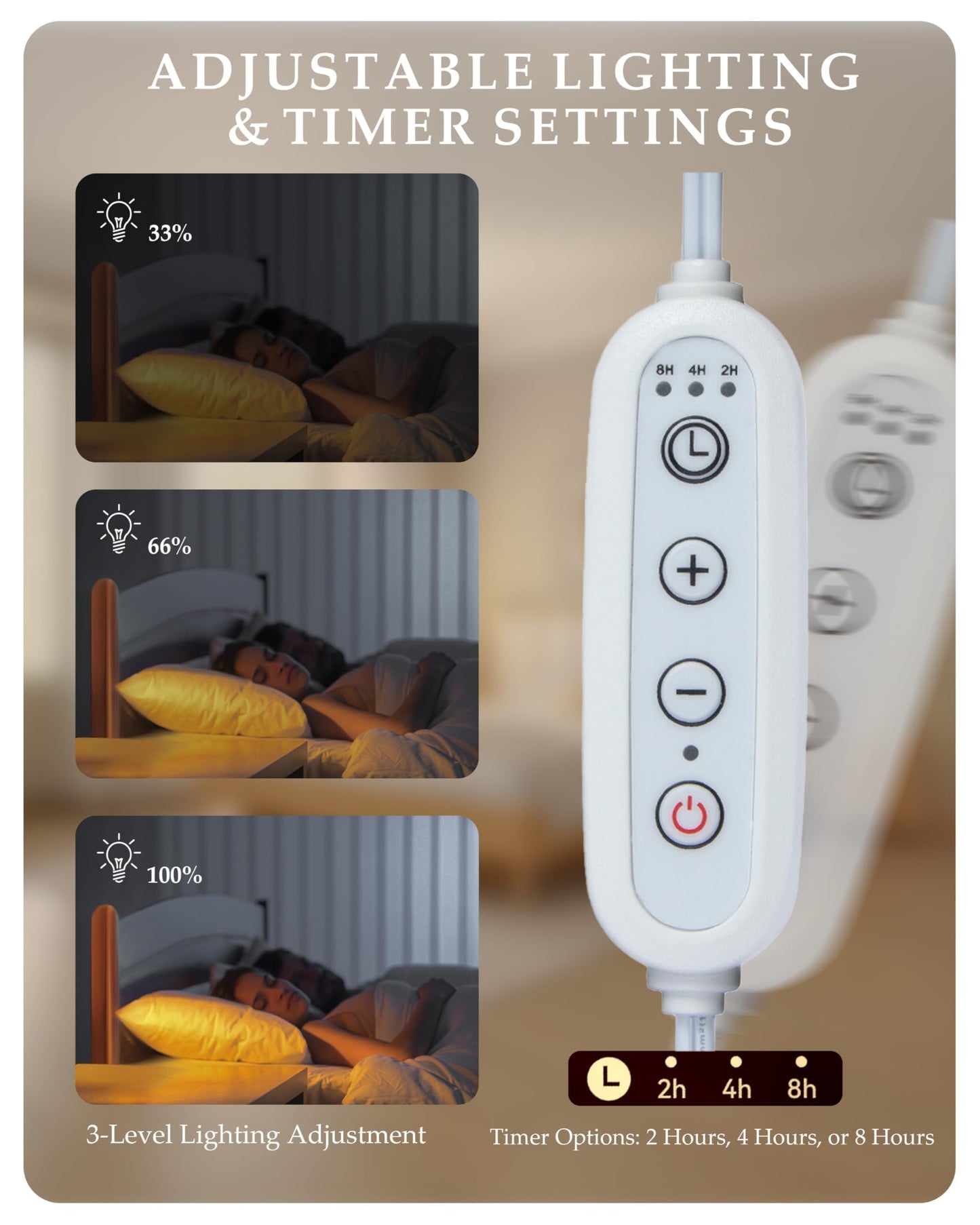 Candle Warmer Lamp with Timer, Dimmer & Adjustable Height, 20MM Crystal Base, 2 Blubs, Fit Jar Scented Candles, Safe Aromatherapy Light for Sleep, Work, Yoga, Bedroom, Office, Gift for Women