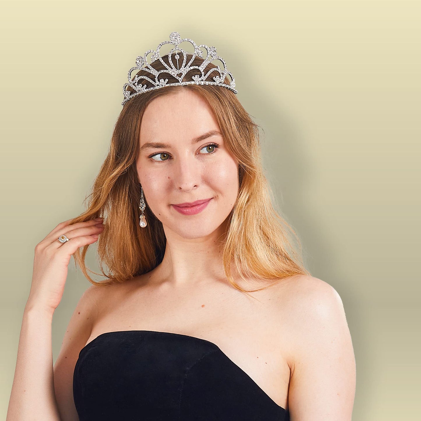 JOYIN 2 Pack Royal Crowns, King's and Queen's Crowns for Kids and Audults, Halloween Party Costume Accessories