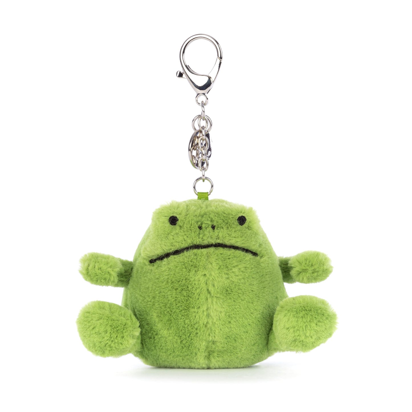 Jellycat Ricky Rain Frog Bag Charm, 3 inches - Amphibian Plush Keychain - Great Gift Idea