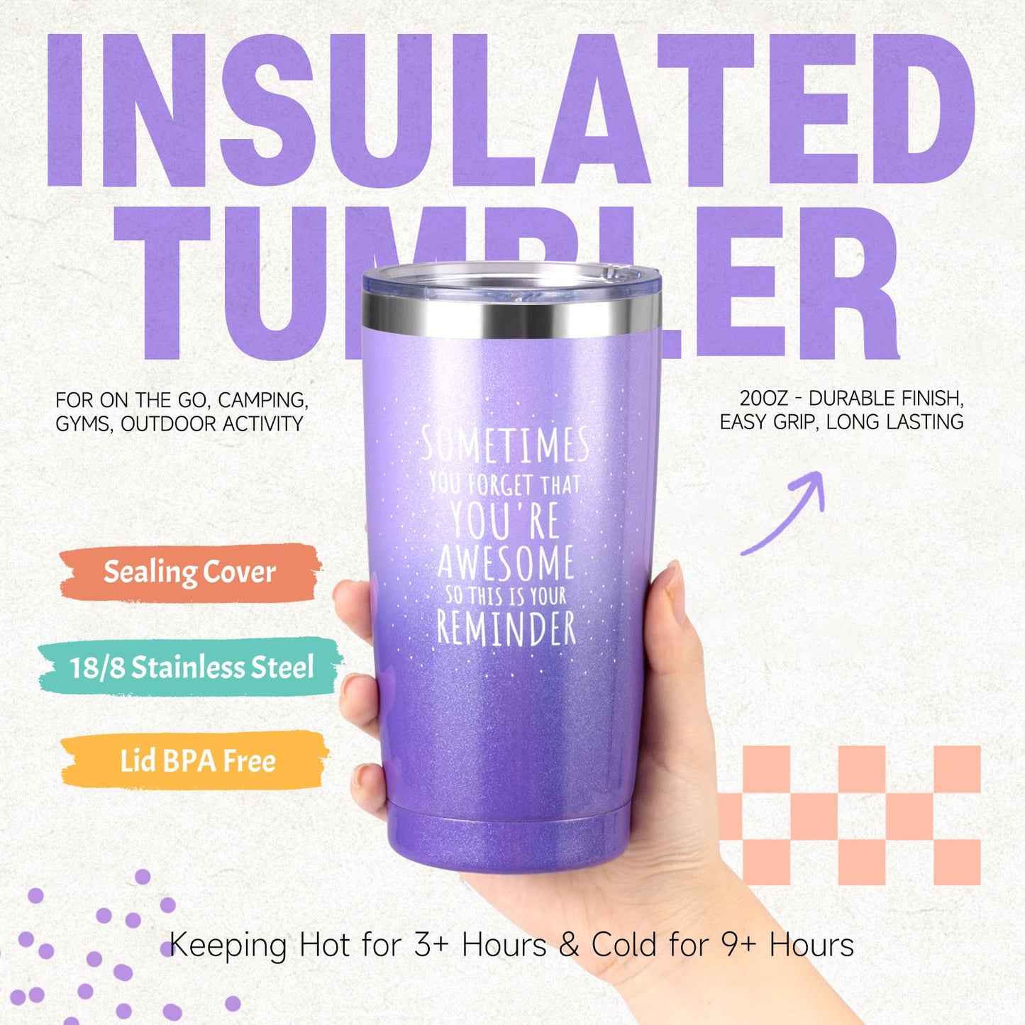 Gift Baskets for Women, 9pcs Unique Happy Birthday Gifts for Women, Best Mothers Day Christmas Gifts Get Well Soon Basket Appreciation Ideas Box w/ Tumbler Her Mom Sister Friend Friendship Teacher