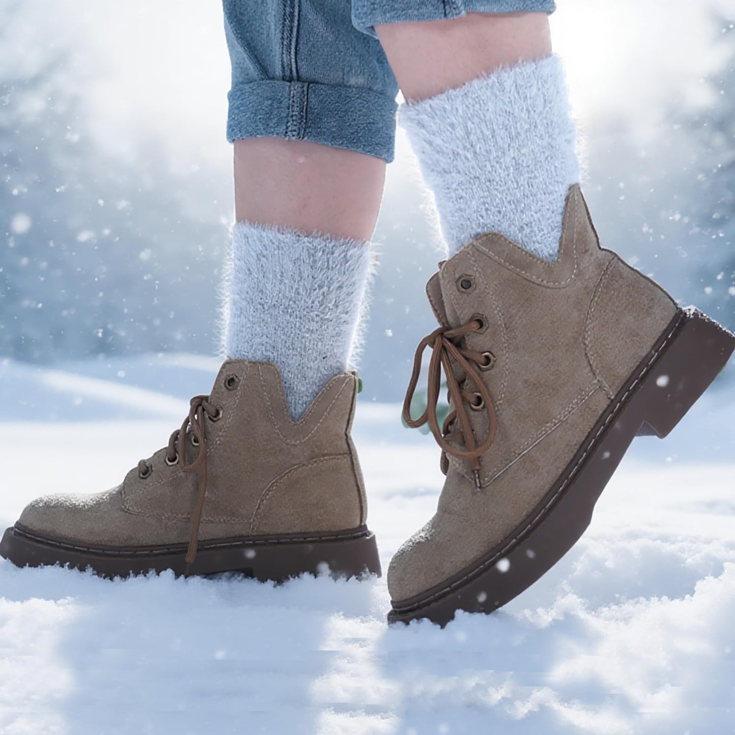 5 Pairs Fuzzy Soft Cozy Comfortable Socks for Women, Casual Sleep Comfy Socks, Perfect Warm Winter Gifts for Women