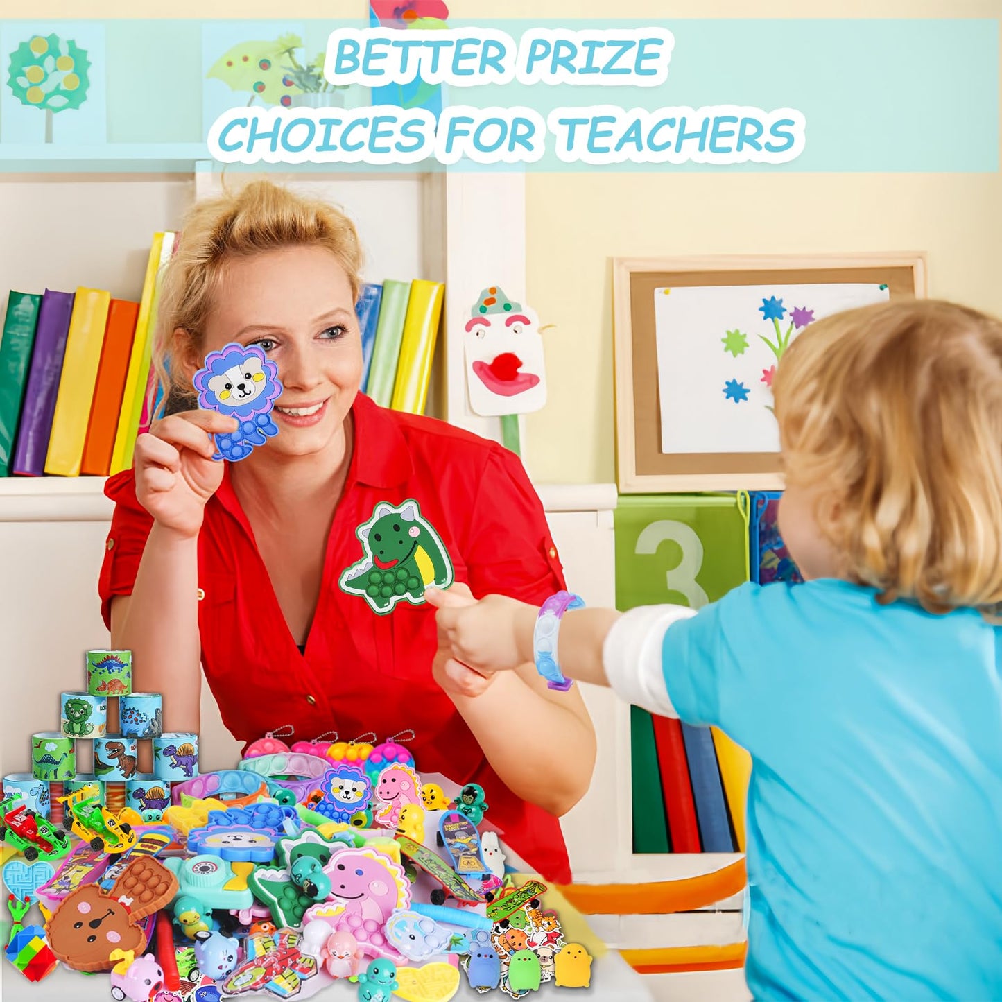 1000 Pcs Party Favors for Kids, Fidget Toys Bulk, Prizes for Kids, Fidget Stocking Stuffers Birthday Party Gifts, Carnival Treasure Classroom Prizes Box, Goodie Bag Stuffers, Birthday Party Toys