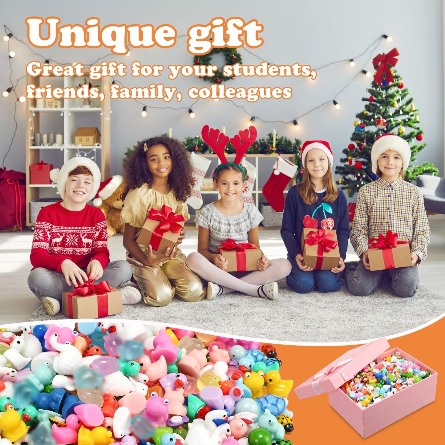 Barydat 400 Pcs Mini Resin Animals Figures Bulk for Pranks Hide Crafts Resin Miniature Toys Garden Accessories Mini Stuff for Party Favors Garden Decoration