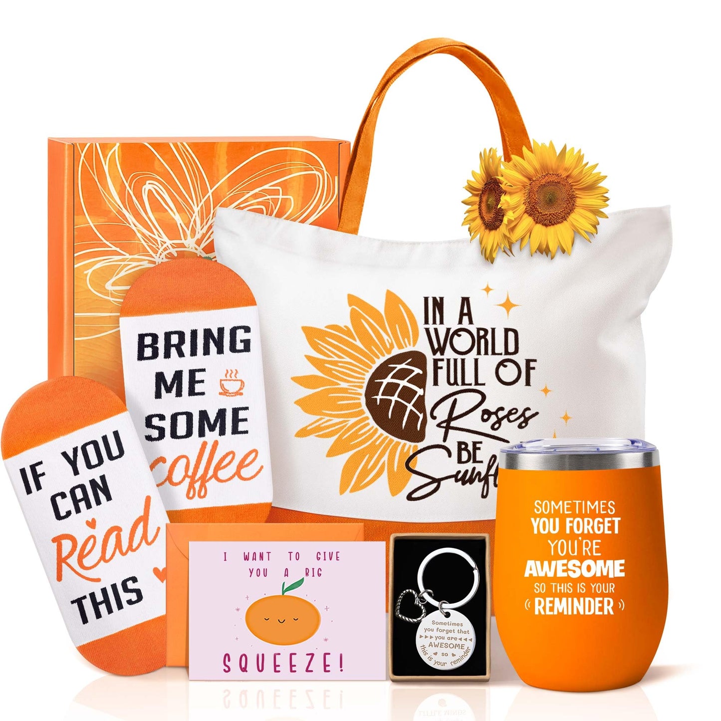 Gifts for Women Girls Best Friend Sister Wife Girlfriend Daughter - Unique Birthday Valentines Mothers Day Christmas Gifts for Her, Sunflower Sunshine Inspirational Thinking of you Gift