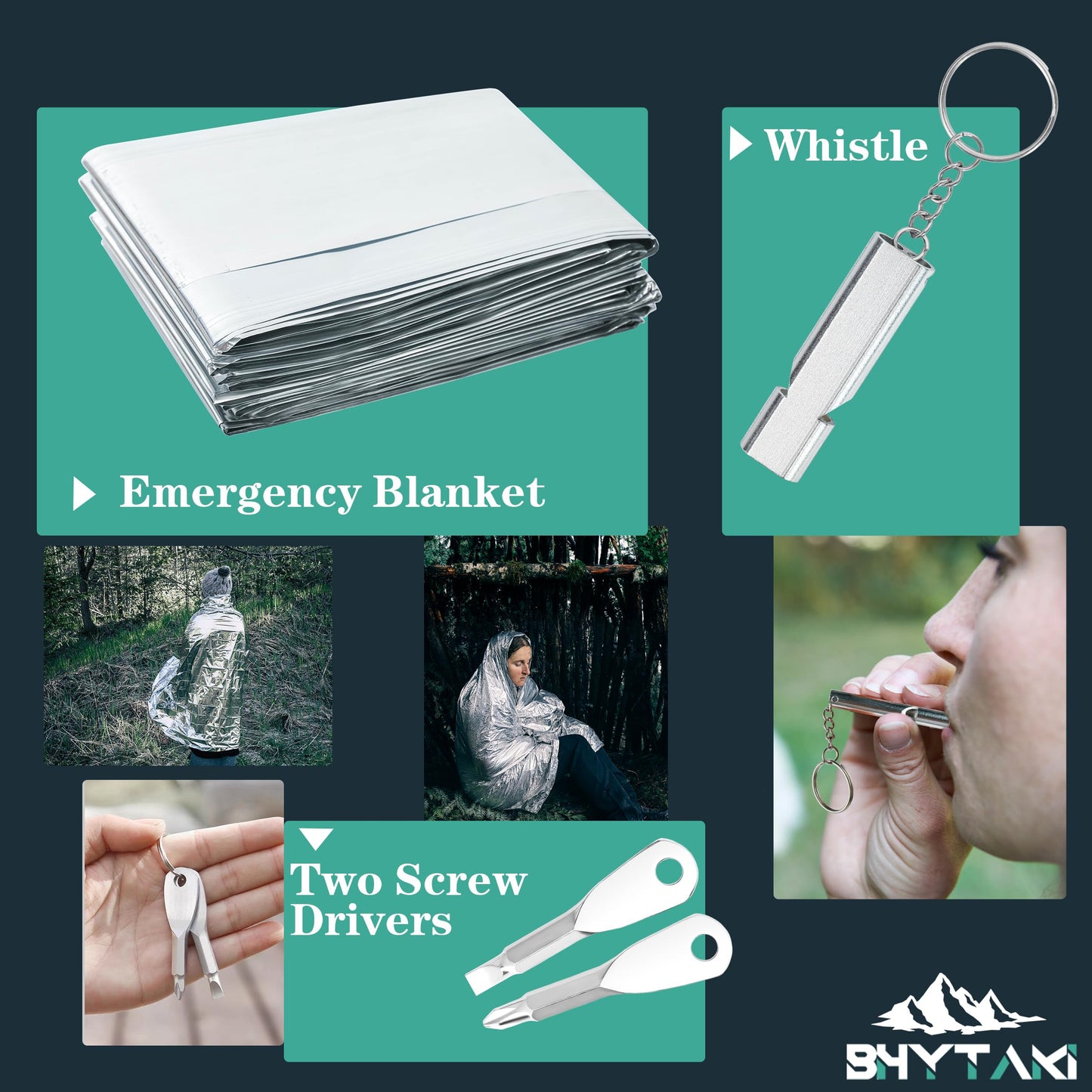 Survival Kits 37 in 1, Gifts for Men Dad Husband Valentine's Day, Emergency Survival Gear and Equipment, Camping Hiking Outdoor Adventure Cool Gadgets