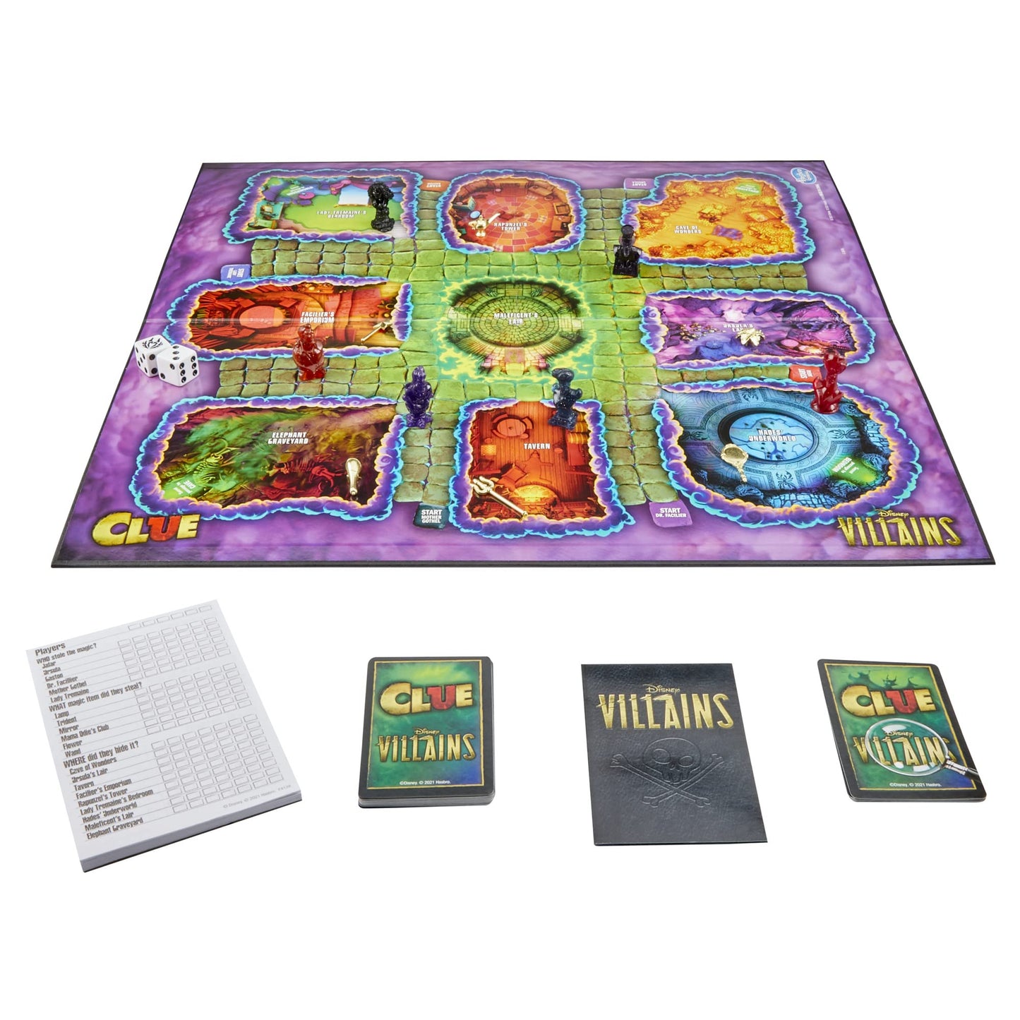 Hasbro Gaming Clue: Disney Villains Edition Board Game for Kids Ages 8+, 2-6 Players (Amazon Exclusive)