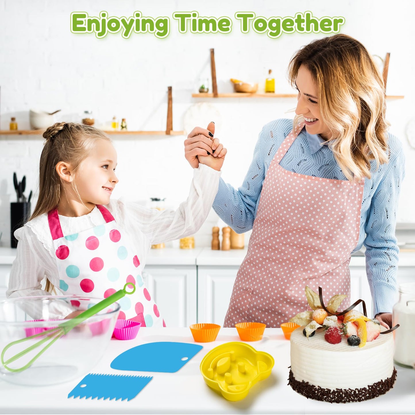 Olanrun 19 PCS Kids Cooking Sets Real Montessori Kitchen Toys for Toddler Girl Boy 3 4 5 6 7 8 9 10 11 12 Year Old, Kids Kitchen Knife Set Birthday Stocking Stuffers for Kid Toddler