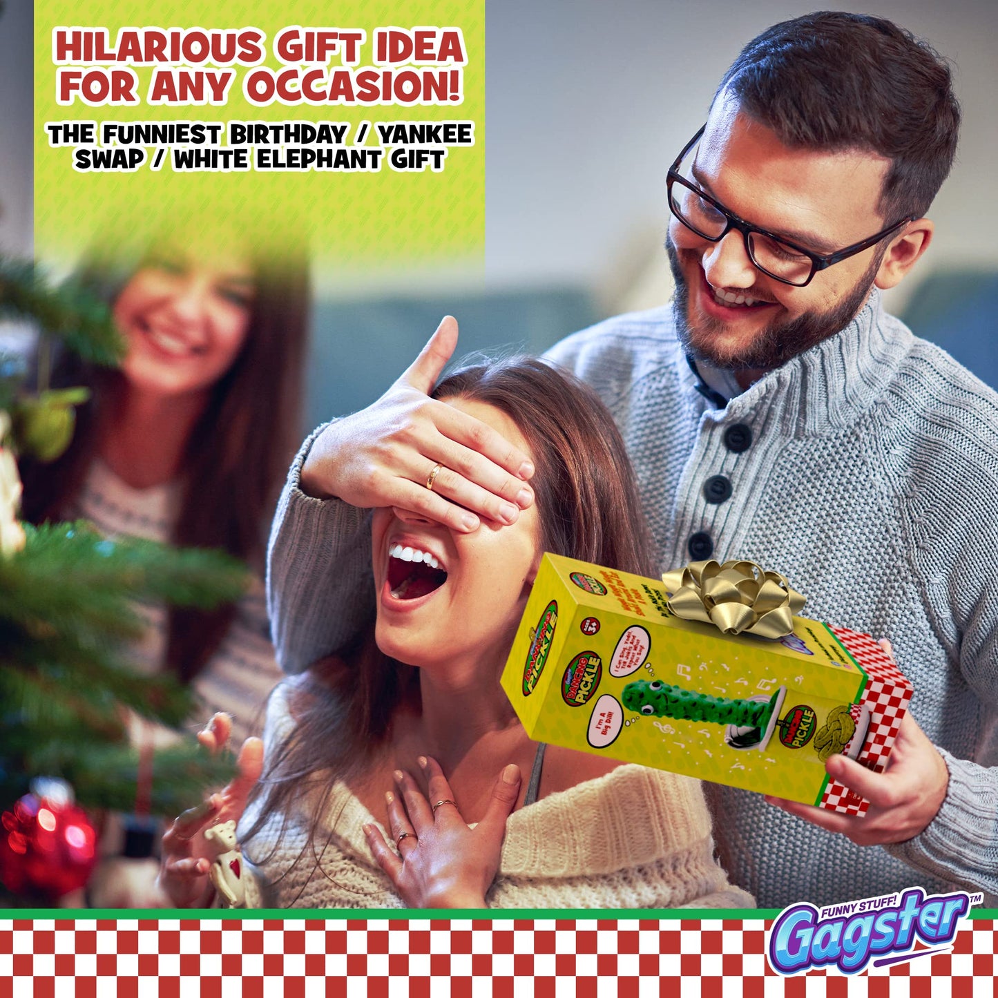 Gagster Dancing Pickle – Sings, Repeats What You Say & Tells Jokes – Hilarious Electronic Yodeling Pickle – Dance, Weird Random Stuff for Anyone Who Loves Funny Gag Gifts